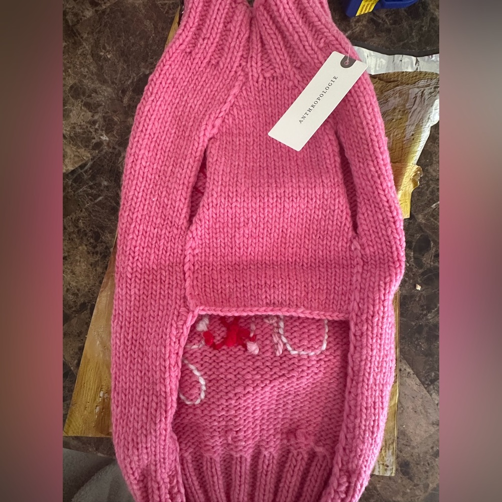 🐶💘 NWT Anthropologie Valentine's Day Pet Sweater- Small- Dog or Cat - Picture 3 of 5